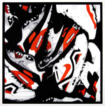 90s Shoe Box - Neon Red Art Print by RYCA - Art Republic