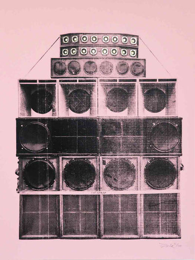 Sound System No.1 (Rose & Gold) Art Print by DONK - Art Republic