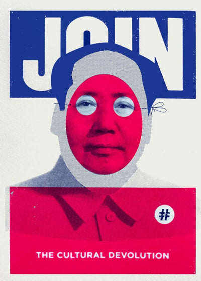 Join The Cultural Devolution - Mao Art Print by Heath Kane - Art Republic