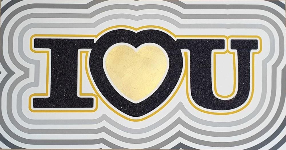 I Love U - Gold, 2019 Enlarged