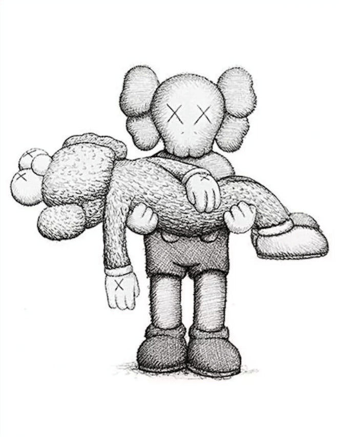 GONE: Kaws Limited Edition Art Book with Print Enlarged