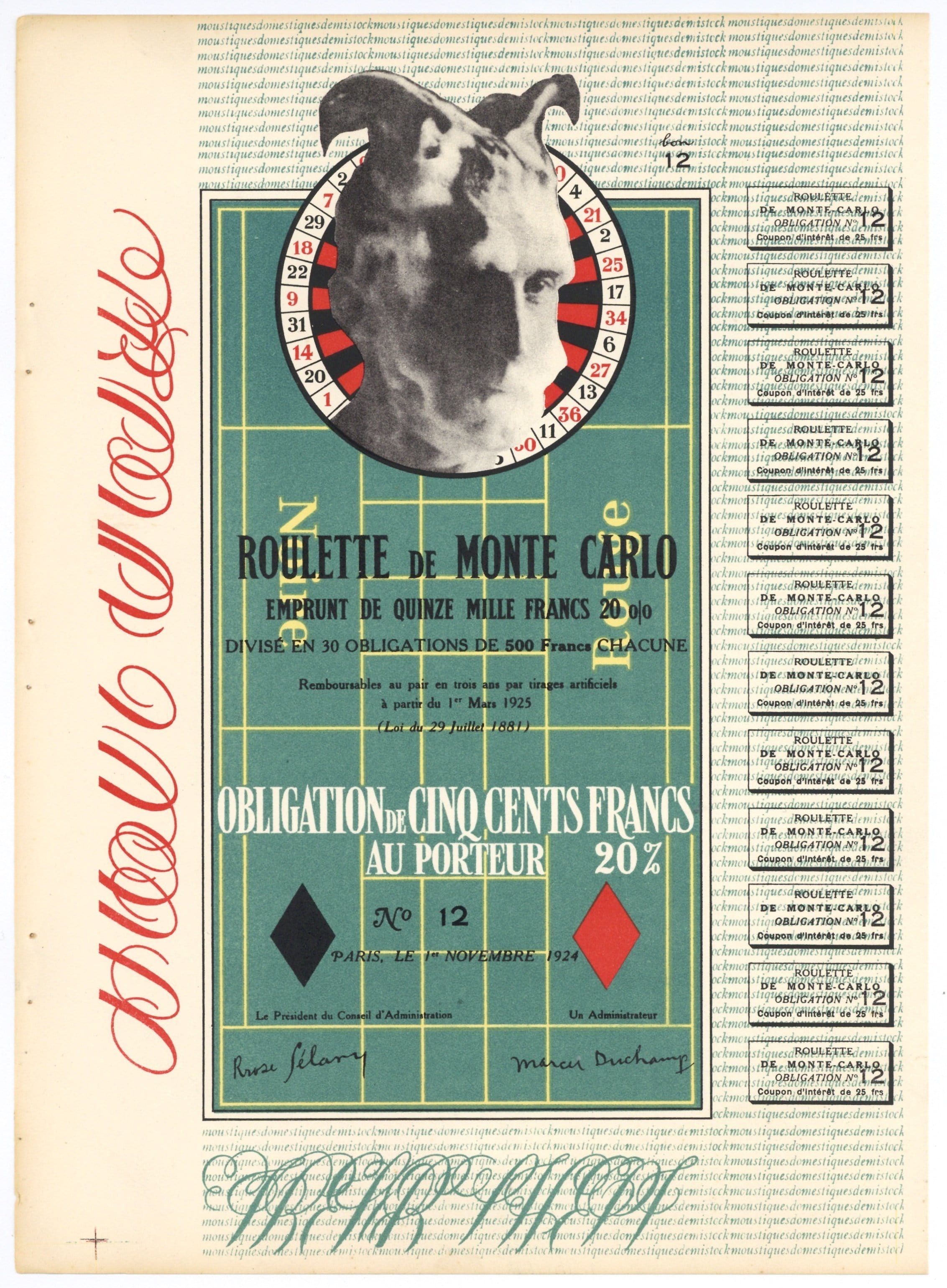 Obligation Monte Carlo, 1938 Enlarged