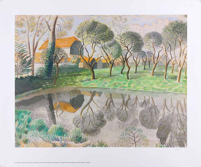 Newt Pond 1932 Art Print by Eric Ravilious - Art Republic