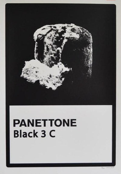PANETTONE BLACK 3 C Art Print by Colour Black - Art Republic