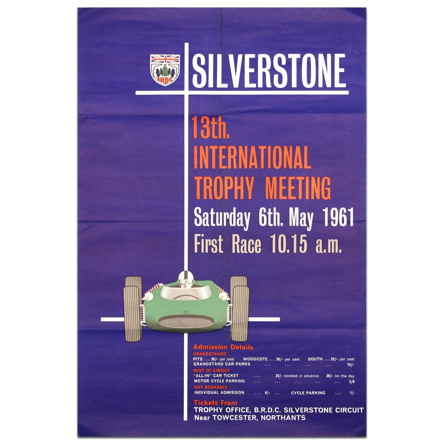 International Trophy Race 1961 Silverstone Enlarged