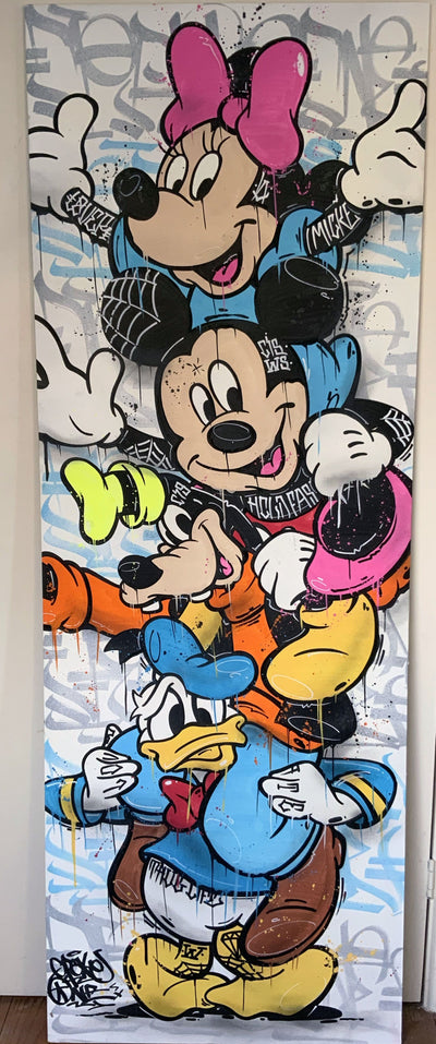 Mickey Pile Up Art Print by Opake - Art Republic
