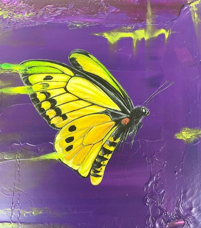 Exodus I - Chimera Birdwing Butterfly Enlarged
