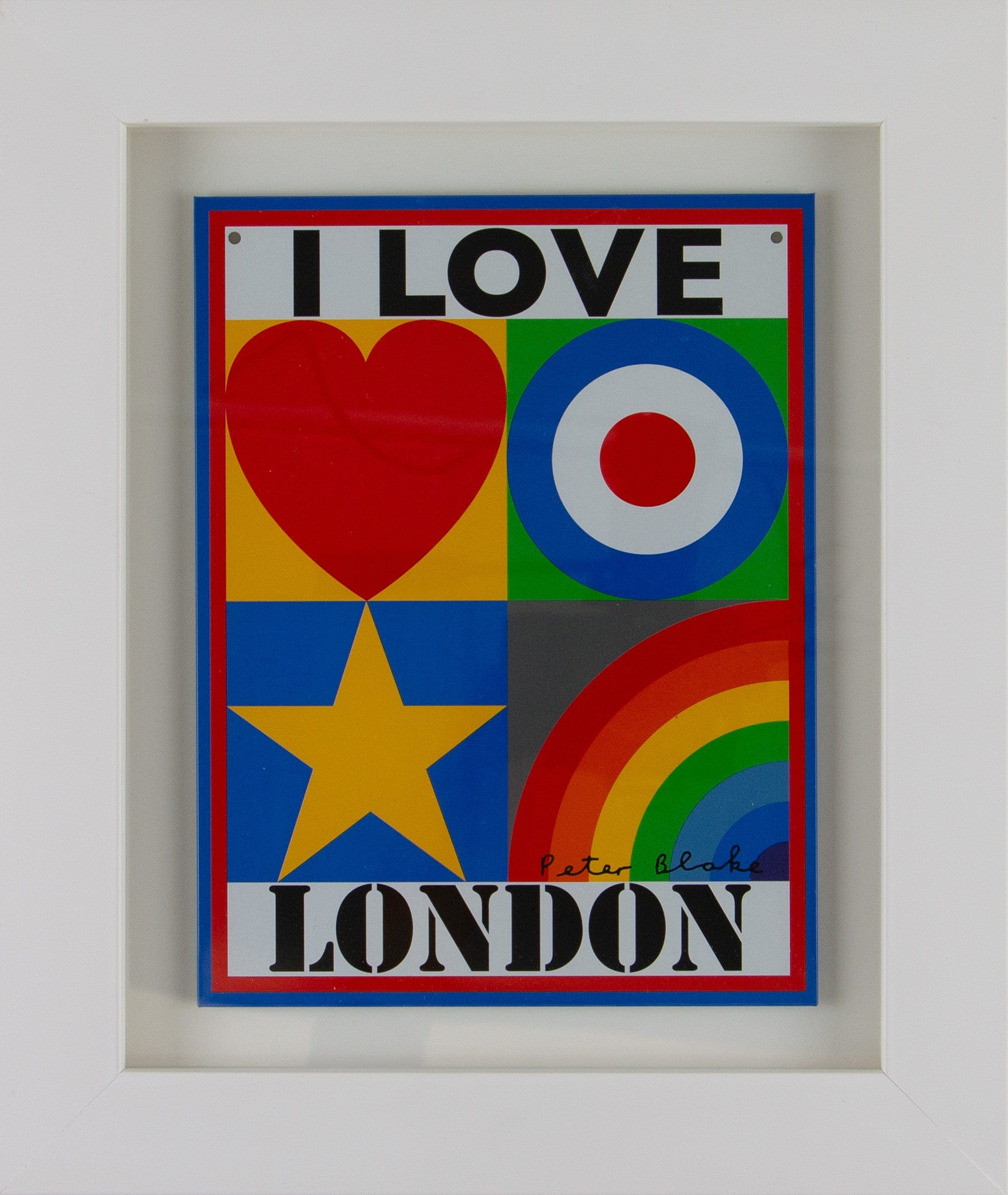 Framed I Love London Enlarged