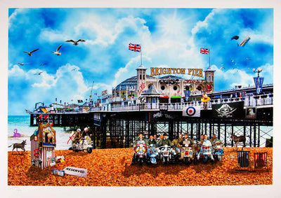 Pop Goes Brighton Art Print by Dirty Hans - Art Republic