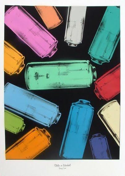 Static vs Warhol 'Spray cans', 2010 Enlarged