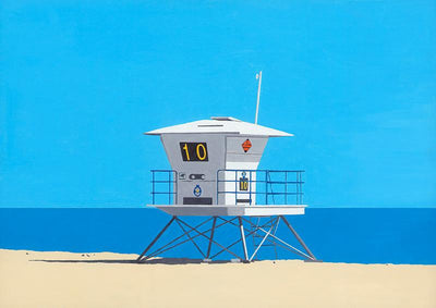 Beach Hut Ventura Art Print by Horace Panter - Art Republic