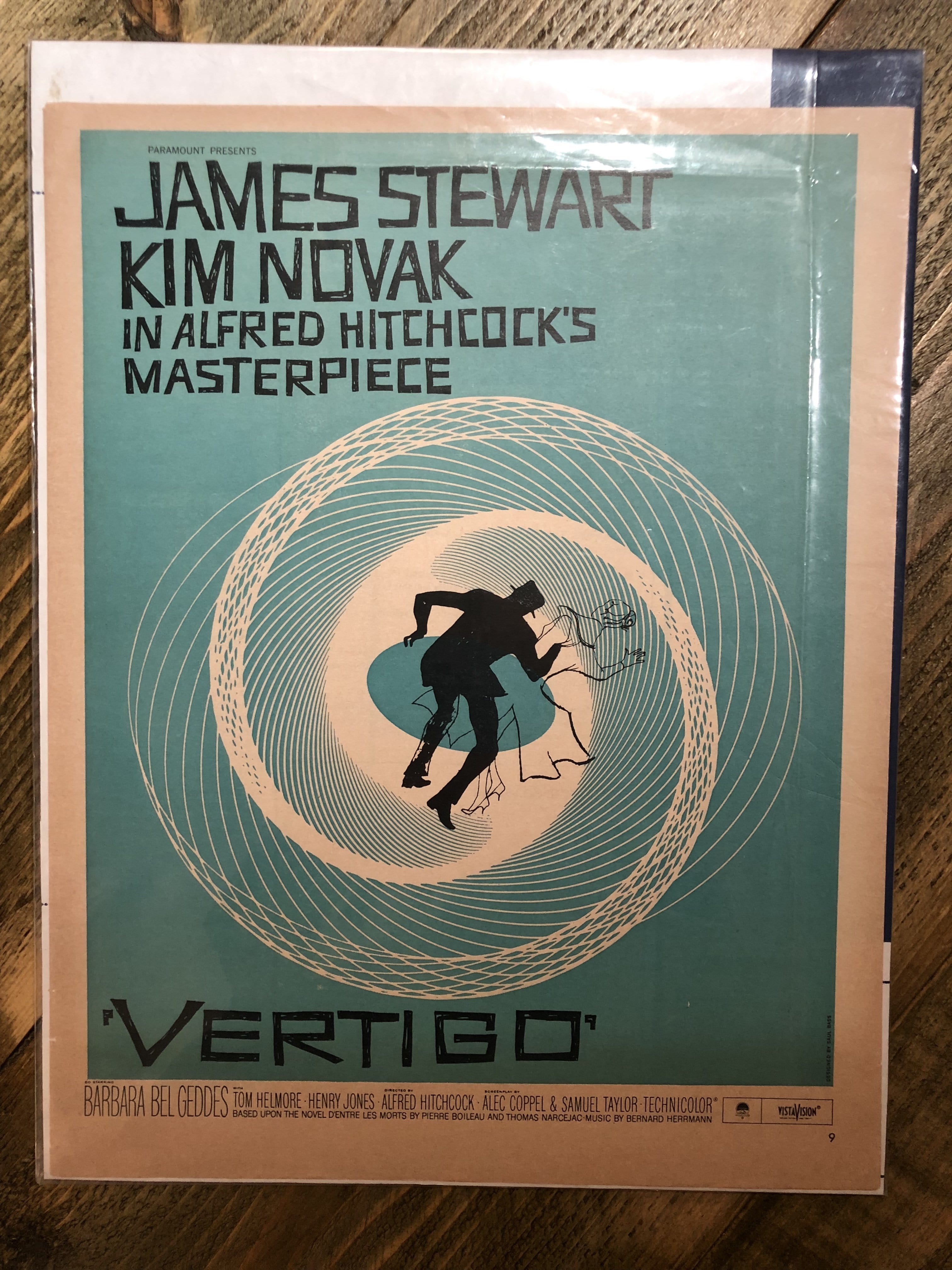 Vertigo, 1958 Enlarged