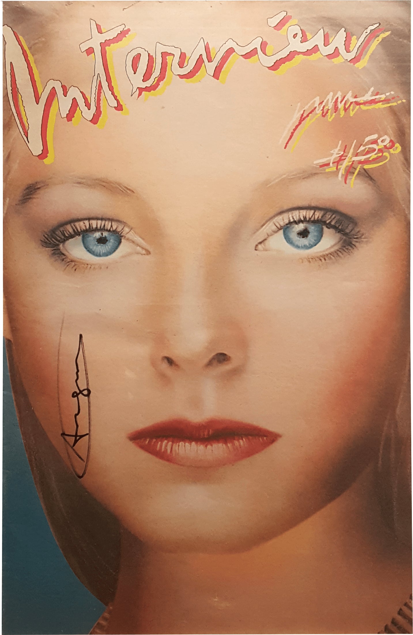 Andy Warhol Interview Magazine (Jodie Foster Cover), Vol. X No. 6 Sept. 1980 Enlarged
