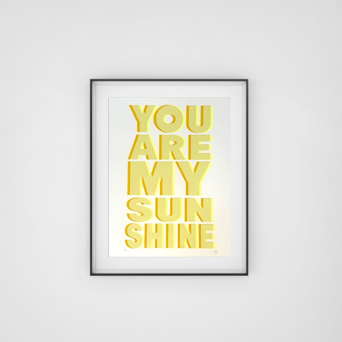 You Are My Sunshine - Yellow Enlarged