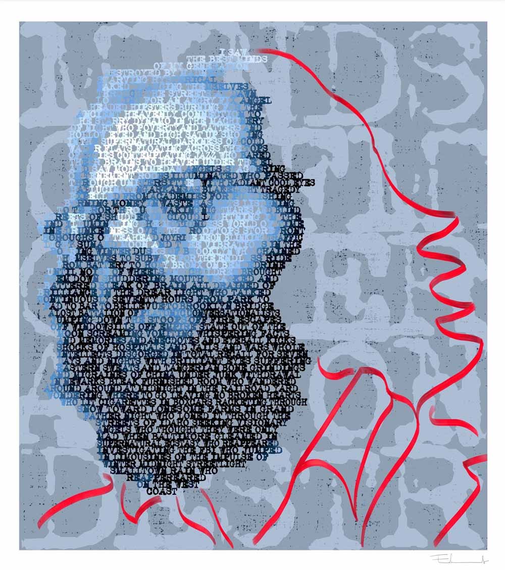 Allen Ginsberg Enlarged