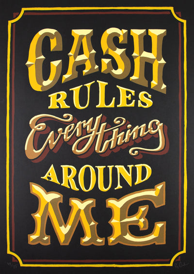 Cash Rules V.2, 2018 Art Print by Ryan Callanan - Art Republic