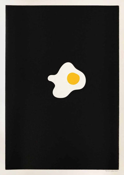 Fried Egg Art Print by Colour Black - Art Republic