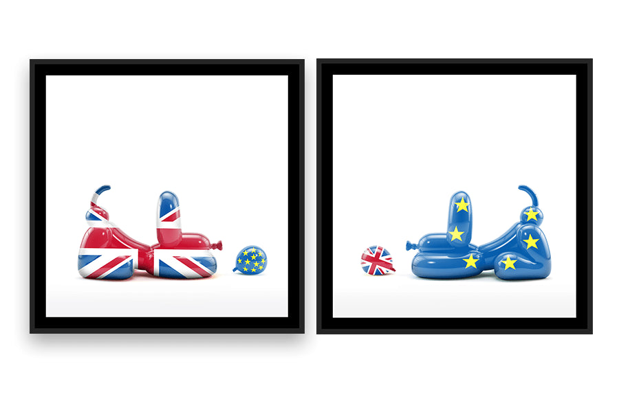 Brexit Happy POPek (pair of prints) - Small Enlarged