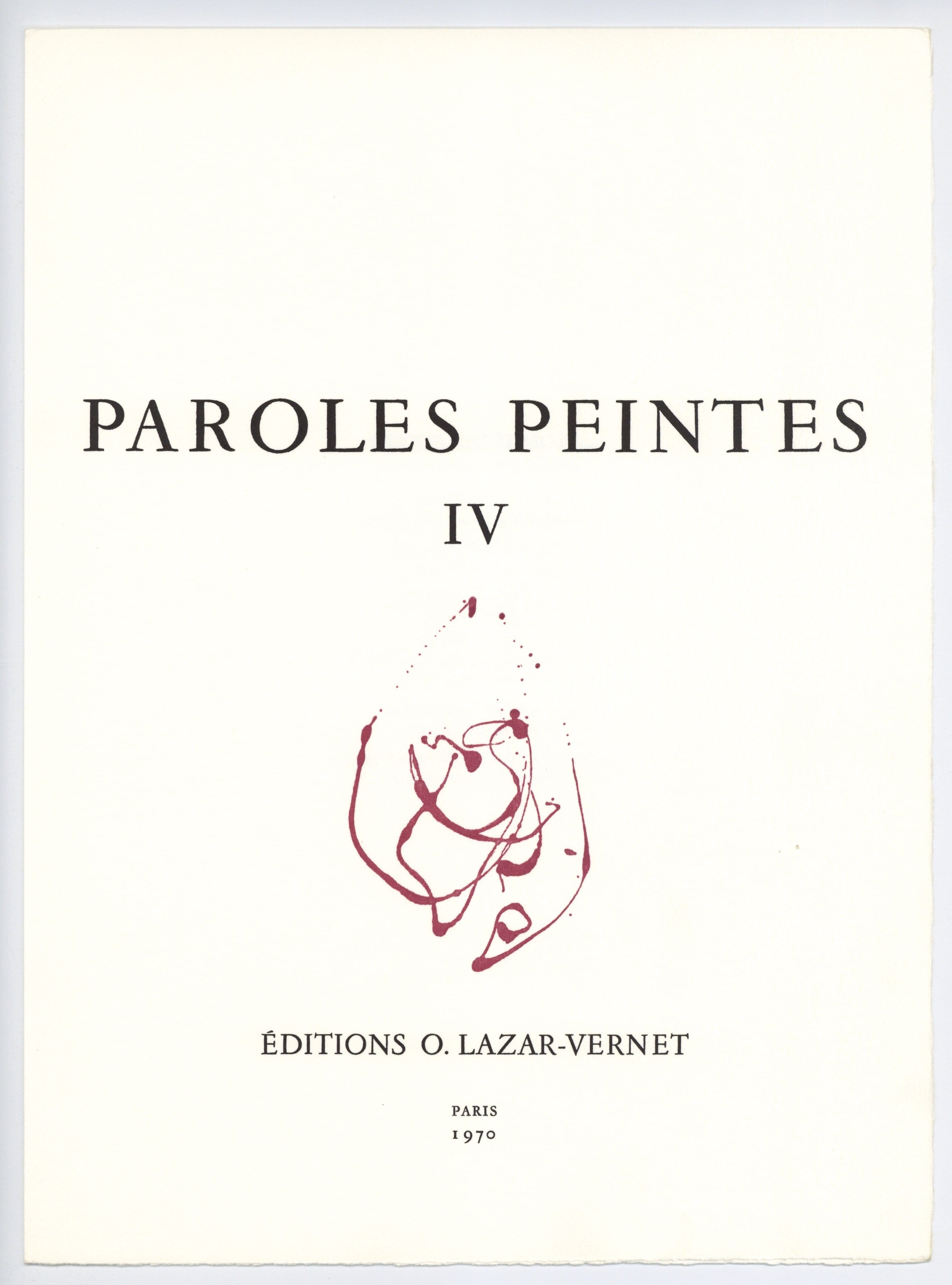 Untitled, Paroles Peintes, 1970 Enlarged