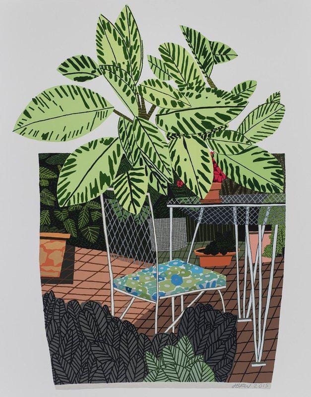 Landscape Pot with Flower Chair, 2015 Enlarged