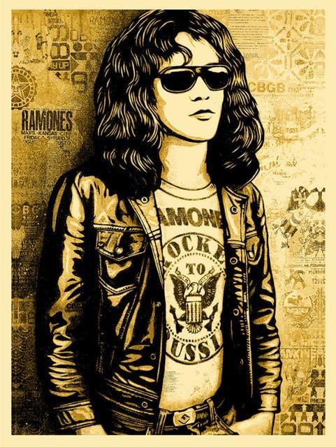 Tommy Ramone (Gold), 2016 Enlarged