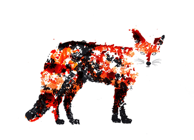 The Fox Art Print by Rob Wass - Art Republic