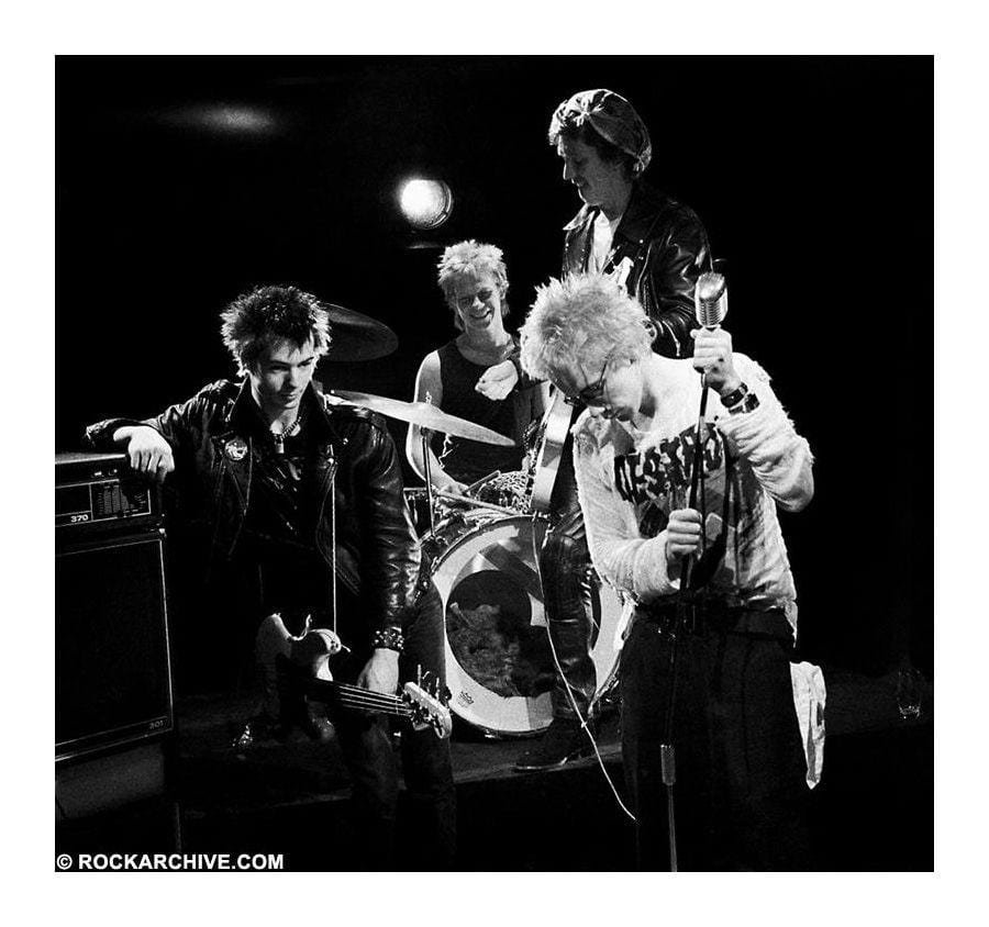 The Sex Pistols photographed Enlarged