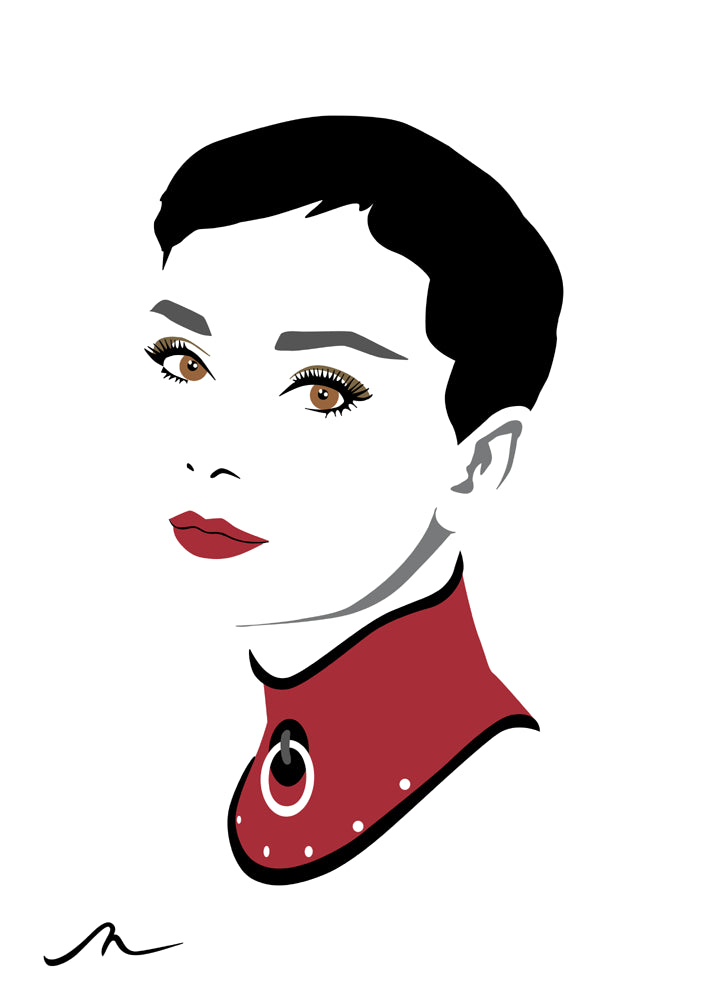 Miss Hepburn Enlarged