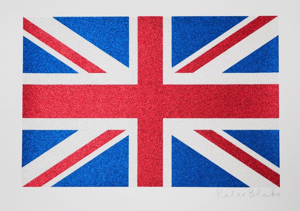 Small Union Flag - Glitter Enlarged