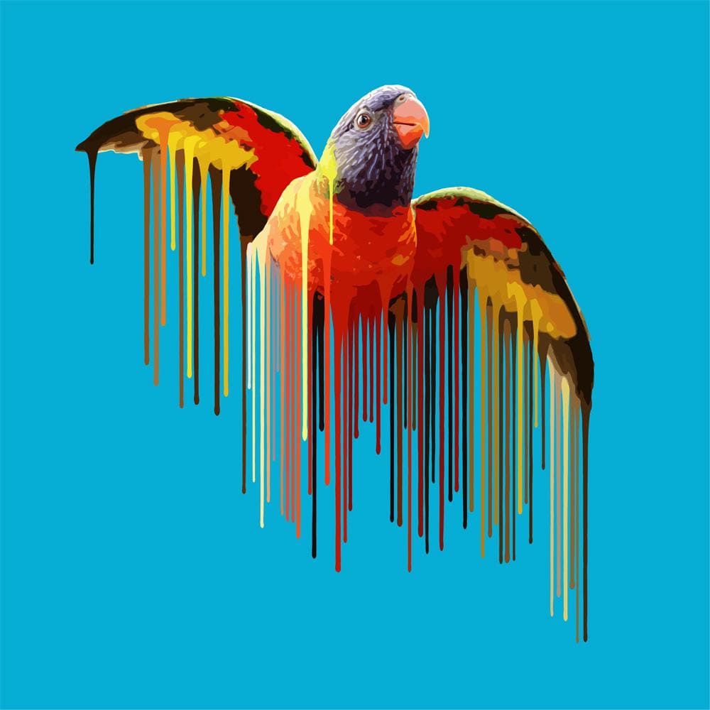 Parrot - Sky Blue Enlarged