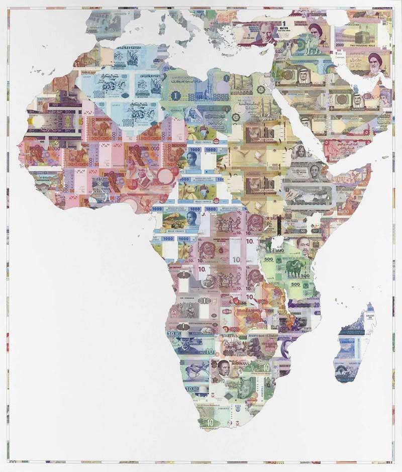 Money Map Of Africa Enlarged
