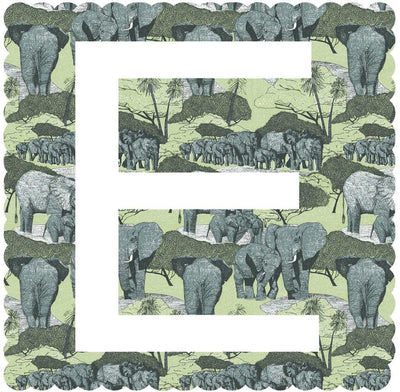 E is For Elephant Art Print by Clare Halifax - Art Republic