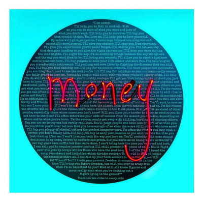 Money Talks: Under Sharing Art Print by Rebecca Mason - Art Republic