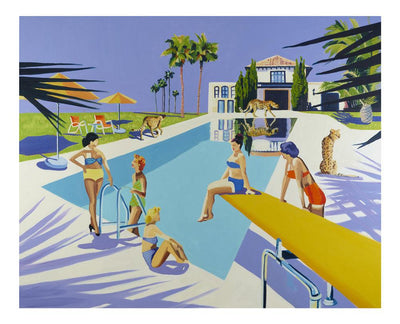 Cheetas in Ibiza XL Art Print by Ruth Mulvie - Art Republic
