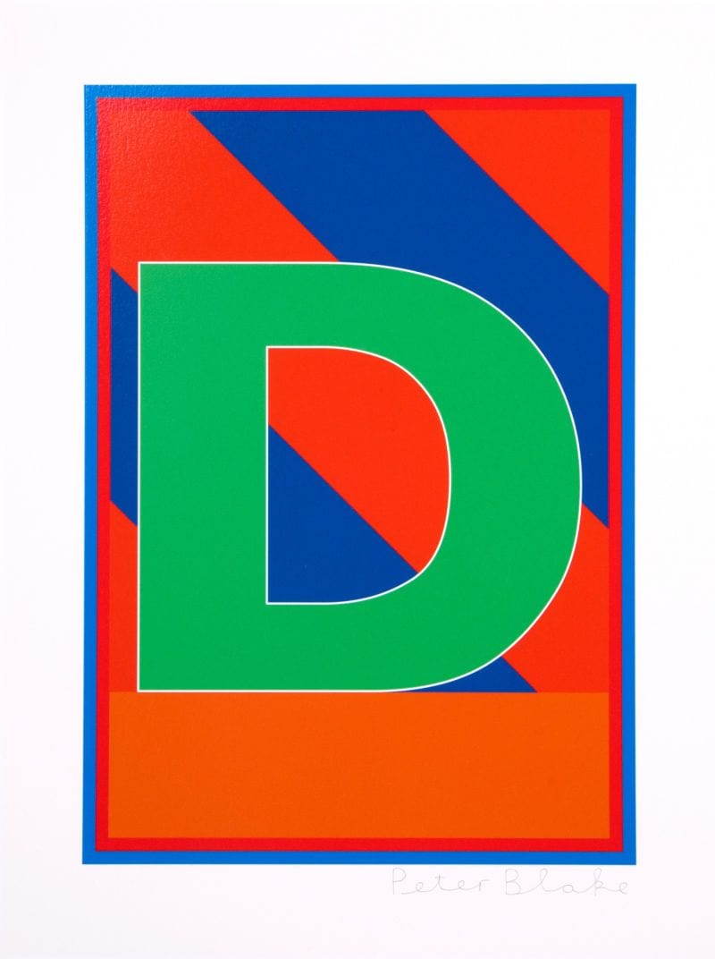 D - The Dazzle Alphabet Enlarged