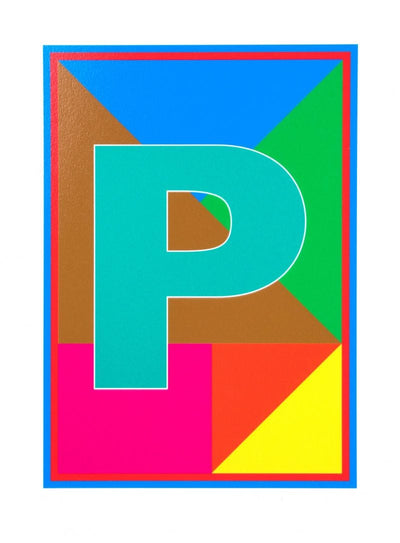 P - The Dazzle Alphabet Art Print by Peter Blake - Art Republic