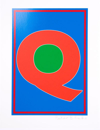 Q - The Dazzle Alphabet Art Print by Peter Blake - Art Republic