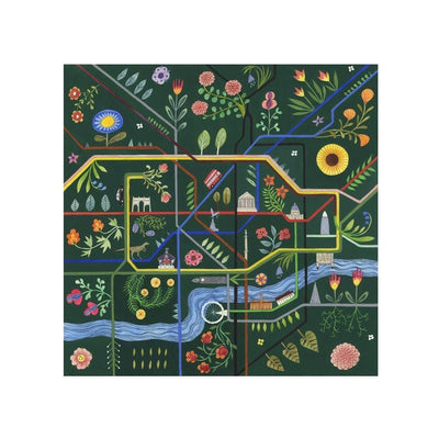 London Tube Map - Green Art Print by Helen Cann - Art Republic