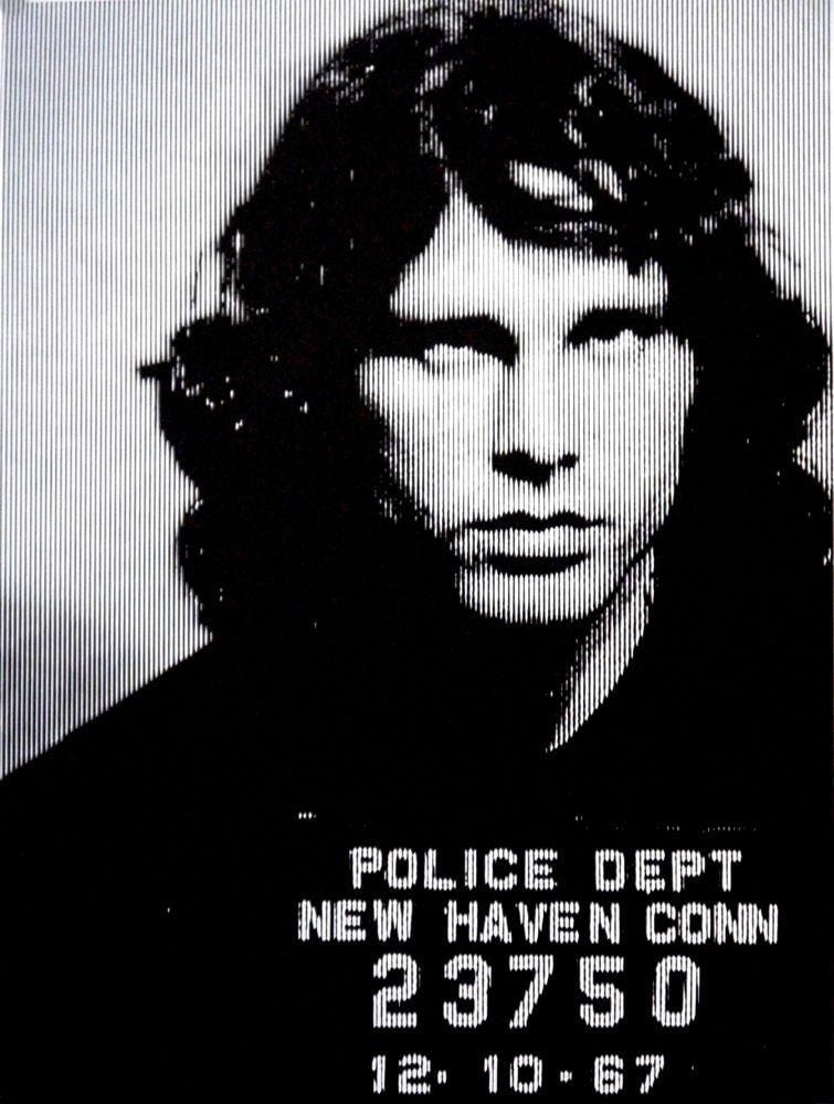 Jim Morrison Silver Enlarged