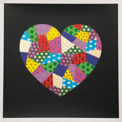 Patchwork Heart Art Print by Waleska Nomura - Art Republic