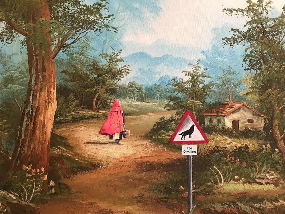 Little Red Riding Hood Enlarged