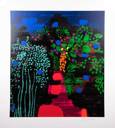 Red Garden Path By Bruce McLean