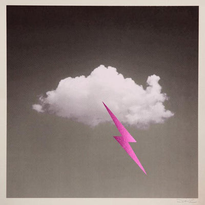Little Fucking Cloud - Metallic Pink Leaf By Donk