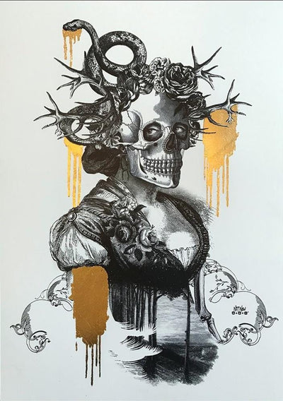 Lady Of The Dead II Art Print by Not Now Nancy - Art Republic
