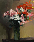 Red, Pink & White Flowers after Fantin-Latour
