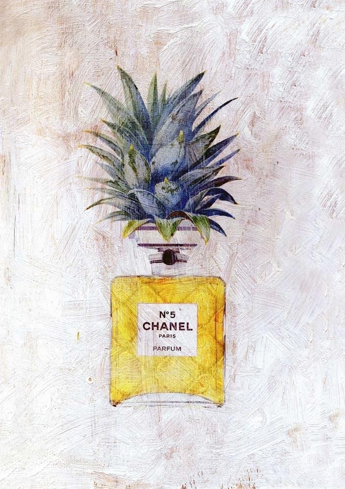 Chanel Vintage Pineapple Enlarged