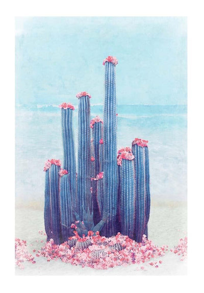 Cactus Beach Art Print by Nadia Attura