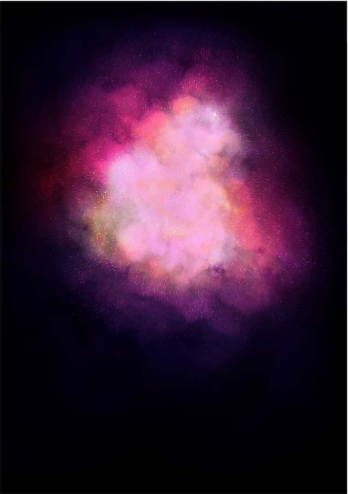 Galaxy Explosion Diamond Dust - Pink Enlarged