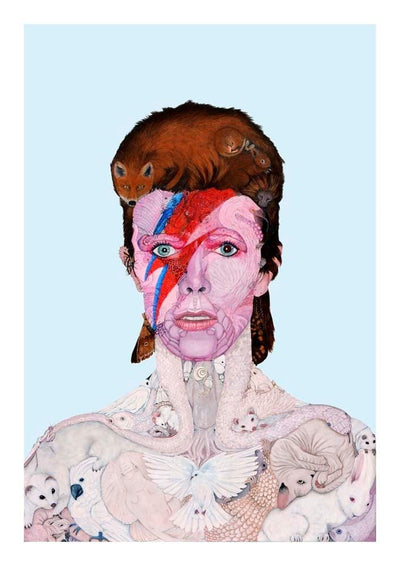 Anthropomorphic Bowie Art Print by Hisham Echafaki - Art Republic