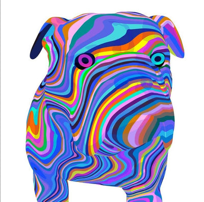 Bulldog Swirls By Richard Levine